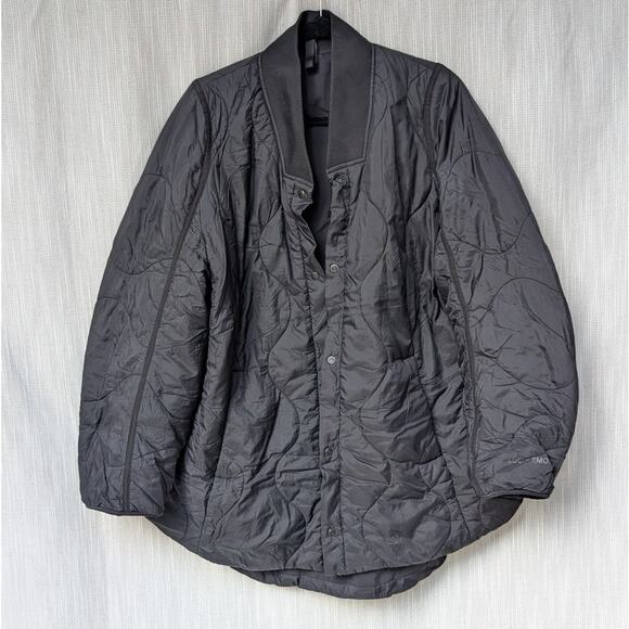 Lululemon W4BXSS Black Quilted Light Insulation Jacket Trench, size 10 - Picture 1 of 7